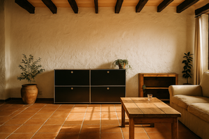 USM Haller Sideboard 2x2 mit Auszieh- und Klapptüren #1001