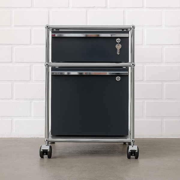 Corps USM Haller A6/A4 en gris anthracite avec serrure