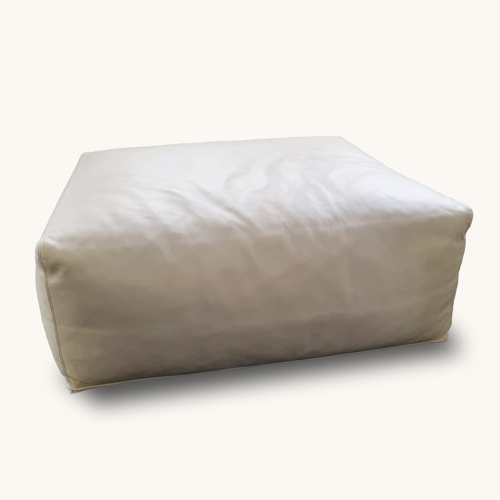 Cappellini Oblong Leder Hocker quadratisch