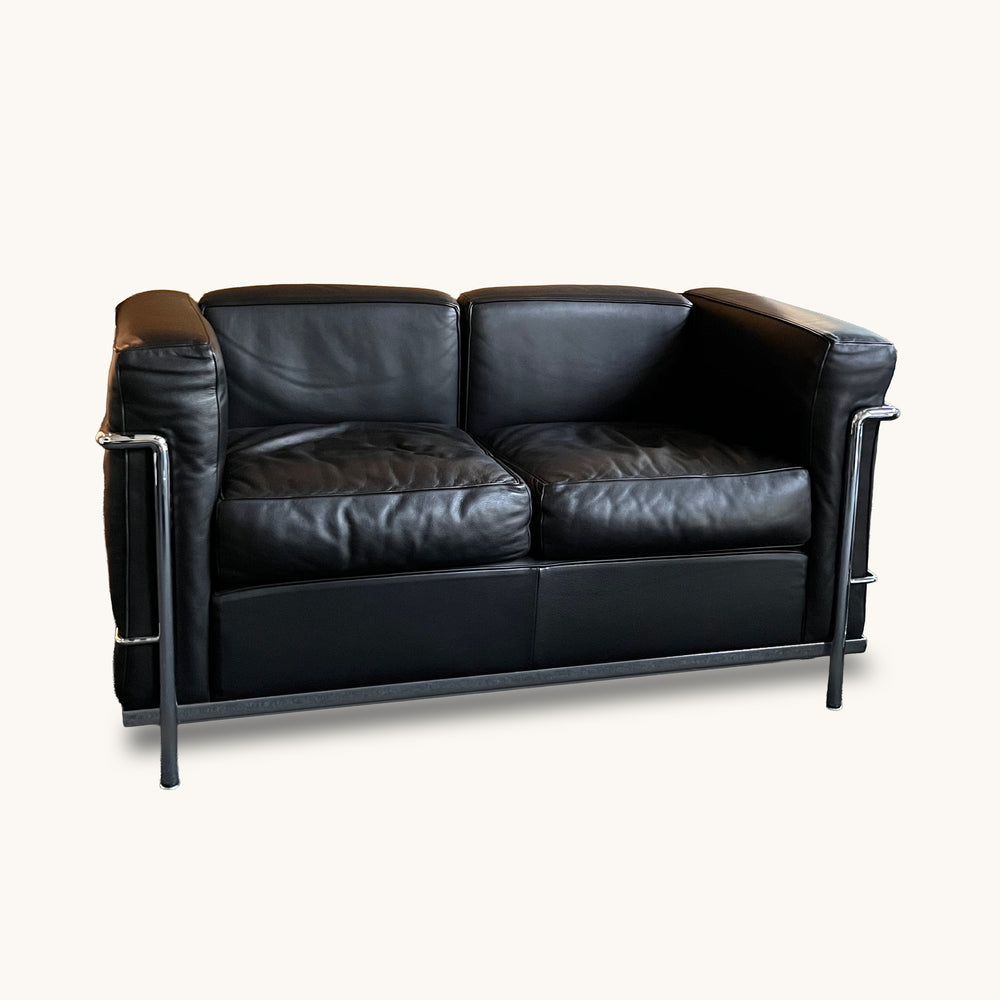 Cassina Le Corbusier LC2 Sofa schwarz