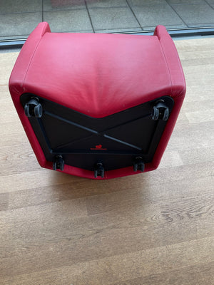 Baleri Italia Caprichair Fauteuil designer en cuir rouge