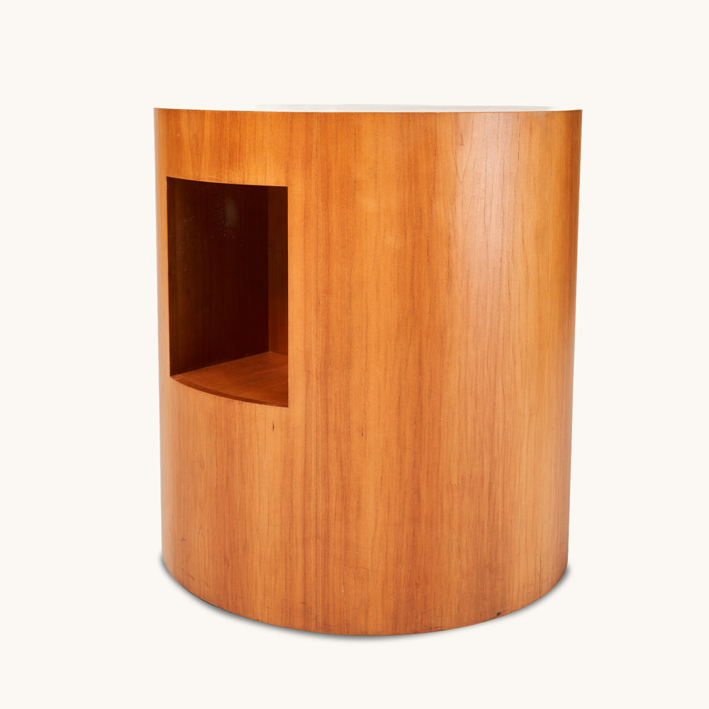 Holztisch rund mit Öffnung 58x60cm