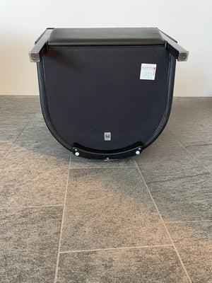 Moroso Novecento Sessel in Leder Nero