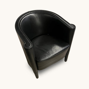 Moroso Rich Sessel schwarz Leder