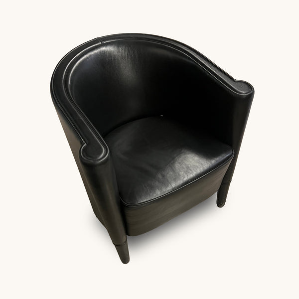 Moroso Rich Sessel schwarz Leder