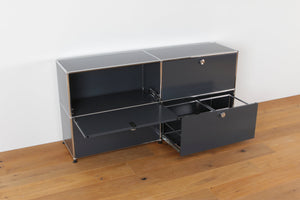 USM Haller Sideboard 2x2 mit Auszieh- und Klapptüren #1001