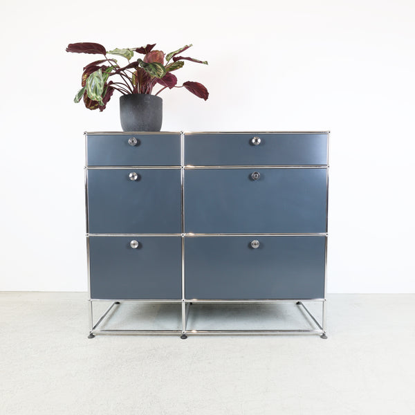 Meuble bas USM Haller gris anthracite