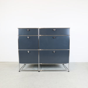 Meuble bas USM Haller gris anthracite