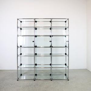 Vitrine USM en verre avec portes 3x6