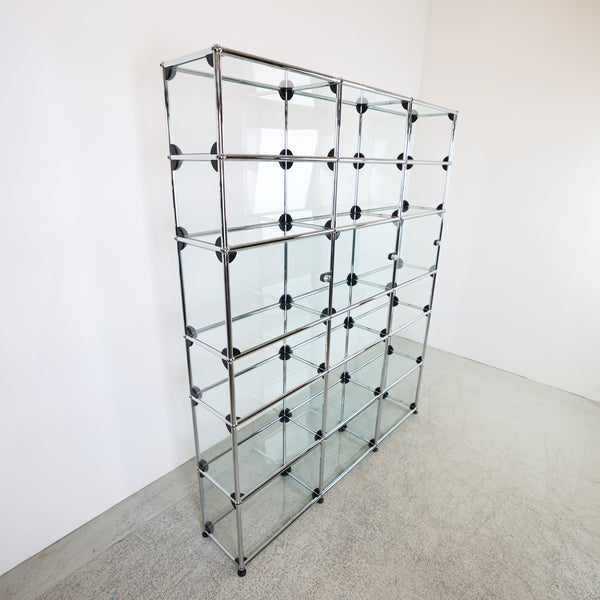 Vitrine USM en verre avec portes 3x6