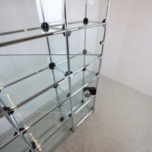 Vitrine USM en verre avec portes 3x6