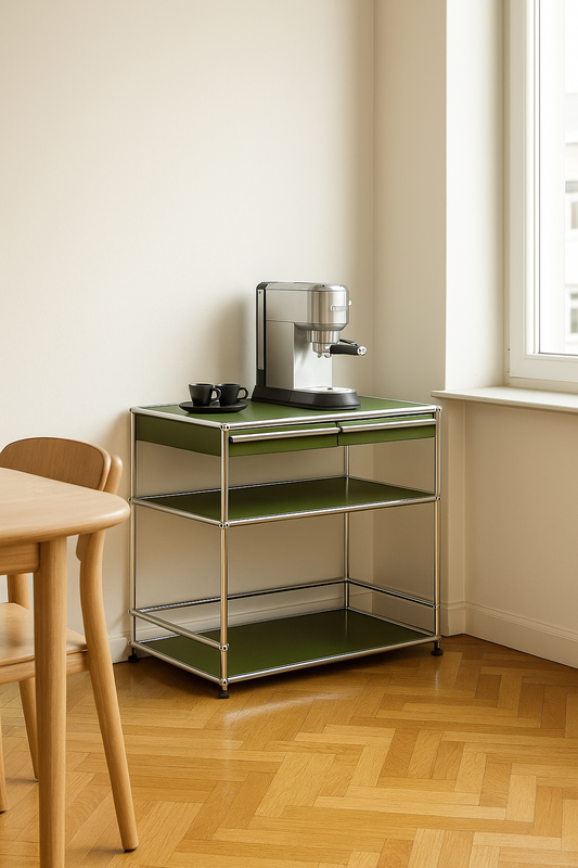 USM Haller Bartisch in Olivgrün