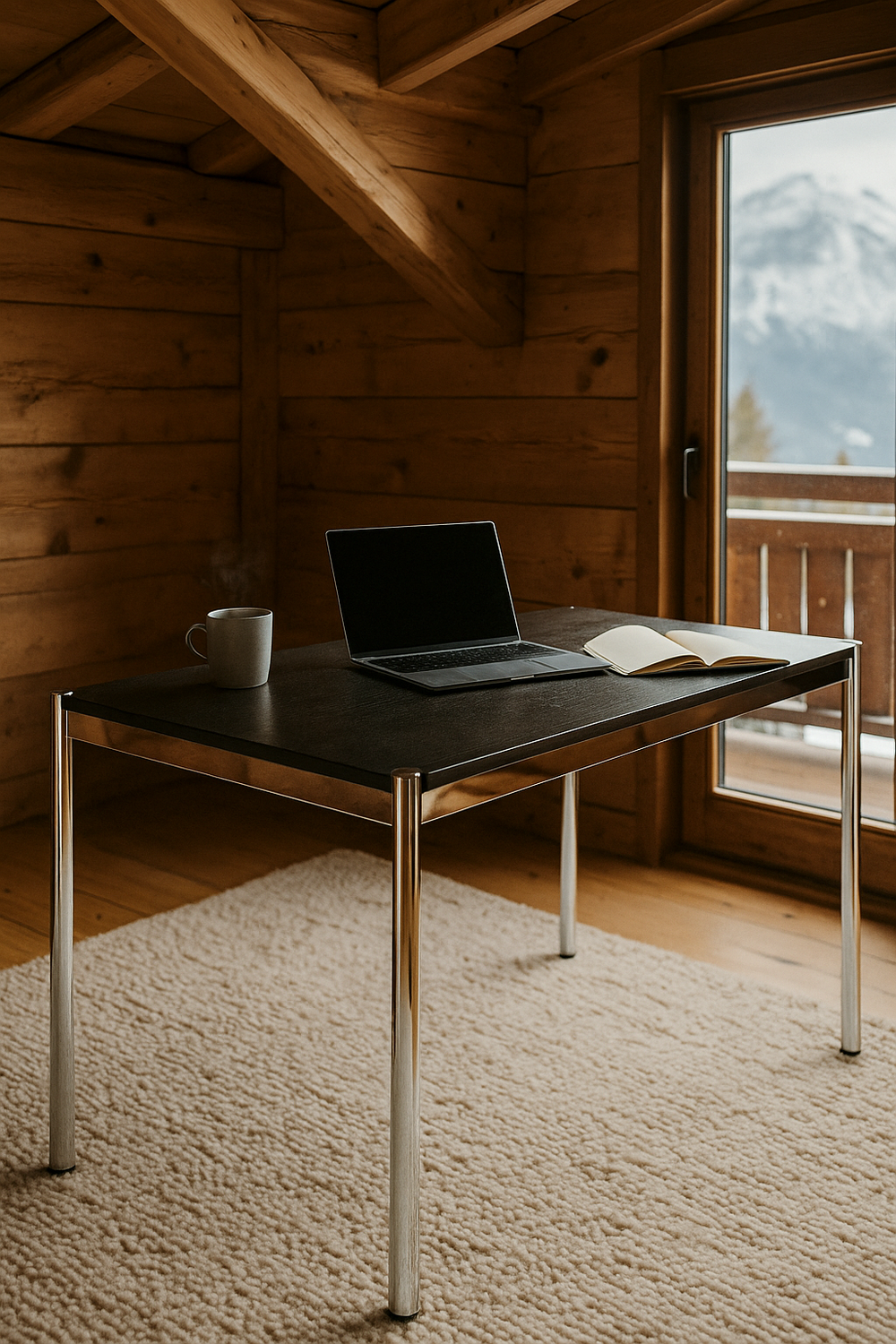 USM Haller Tisch Eiche Schwarz