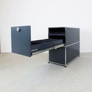 USM Haller Aktenregal Anthrazitgrau 1x2