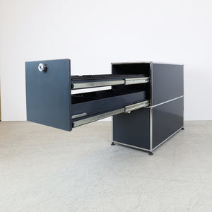USM Haller Aktenregal Anthrazitgrau 1x2