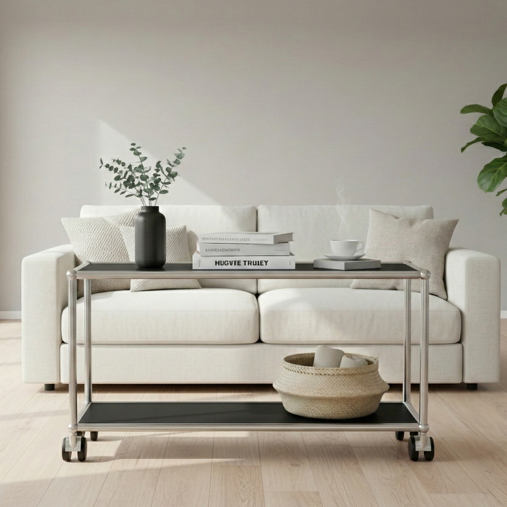 USM Haller Beistelltischchen auf Rollen