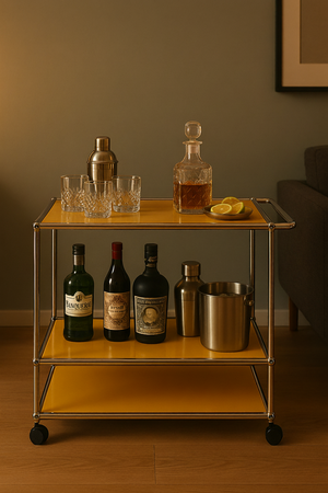 USM Haller Bartrolley auf Rollen