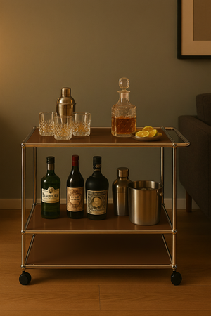 USM Haller Bartrolley auf Rollen