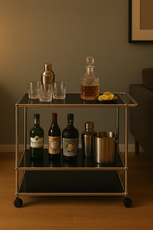 USM Haller Bartrolley auf Rollen