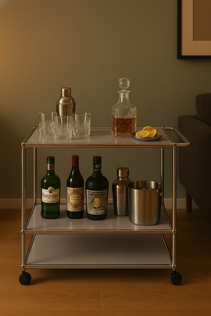 USM Haller Bartrolley auf Rollen