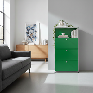 USM Haller Regal 1x4 mit 1 Ausziehtüre