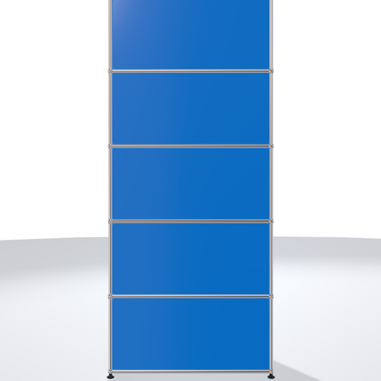 USM Haller Regal 1x5 Enzianblau