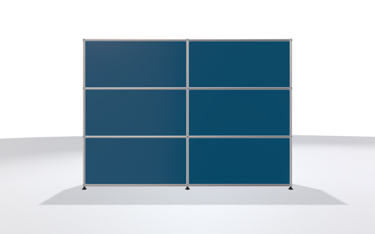 USM Haller Regal 2x3 Stahlblau