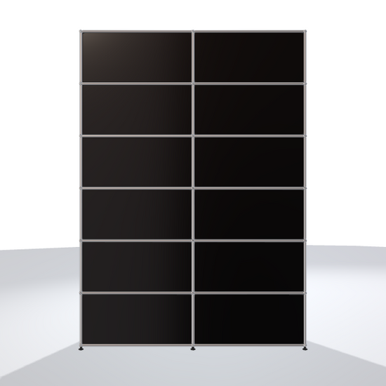 USM Haller Regal 2x6 Graphitschwarz