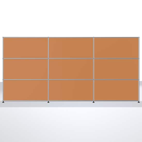 USM Haller Regal 3x3 Reinorange