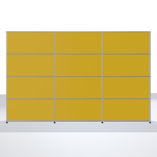 USM Haller Regal 3x4 Goldgelb
