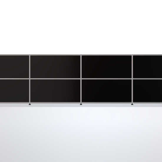 USM Haller Regal 4x2 Graphitschwarz