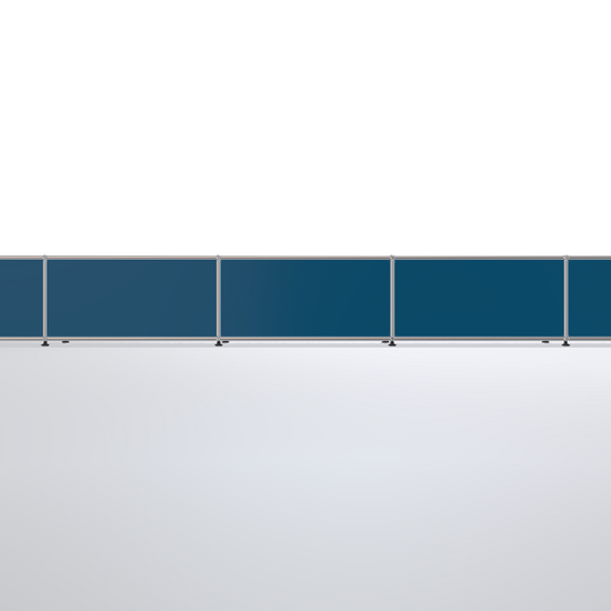USM Haller Regal 5x1 Stahlblau
