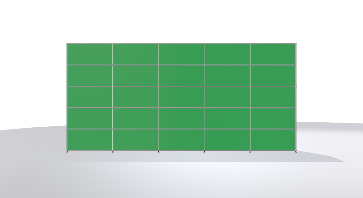 USM Haller Regal 5x5 Grün