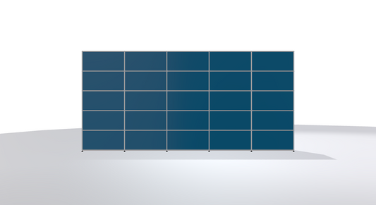 USM Haller Regal 5x5 Stahlblau
