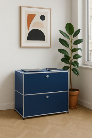 USM Haller Regal Schwarz 1x2