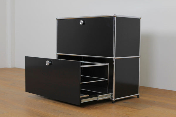 USM Haller Regal #1158 1x2 mit 1 Ausziehtüre