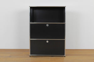 USM Haller Regal #1173 1x3 mit Ausziehtüre und Klapptüre