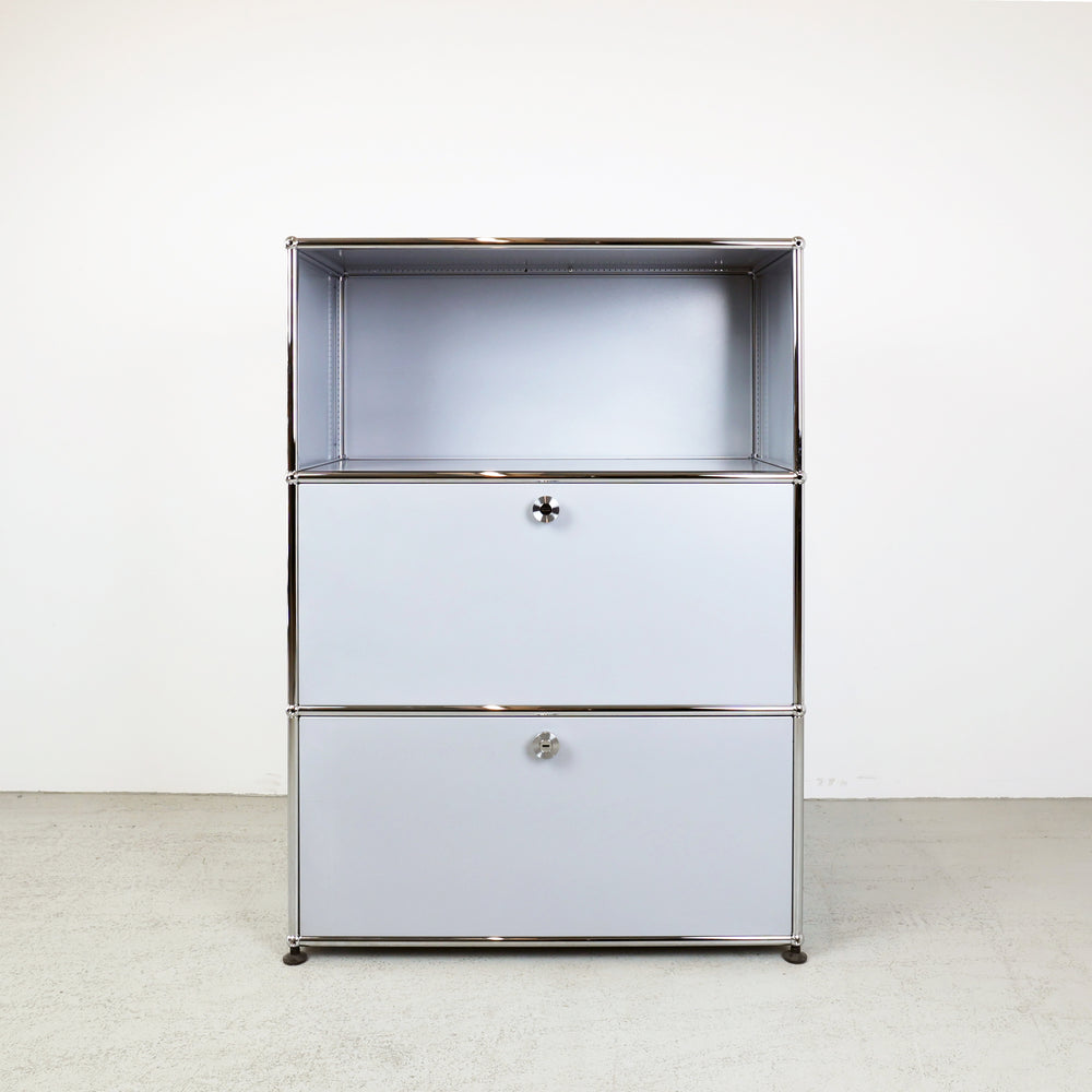 USM Haller Regal #1173 1x3 mit Ausziehtüre und Klapptüre