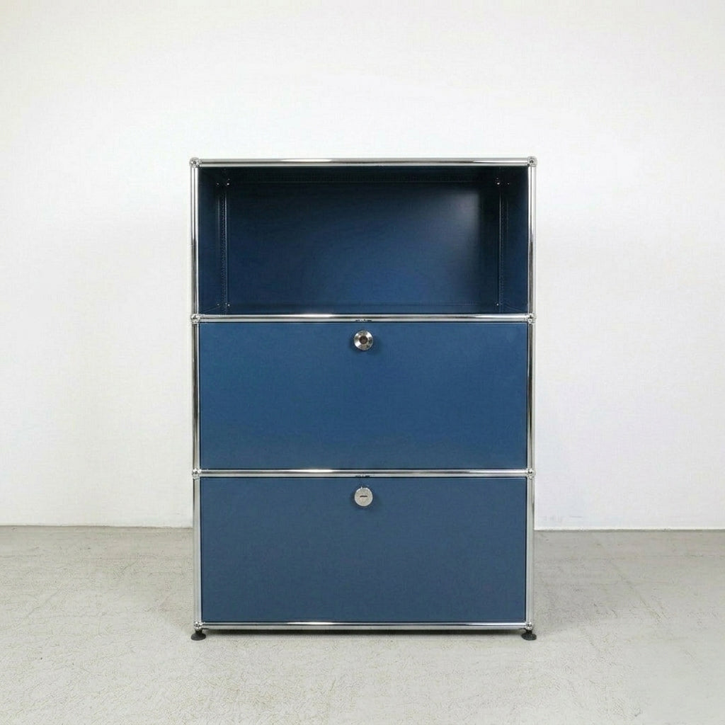 USM Haller Regal Stahlblau