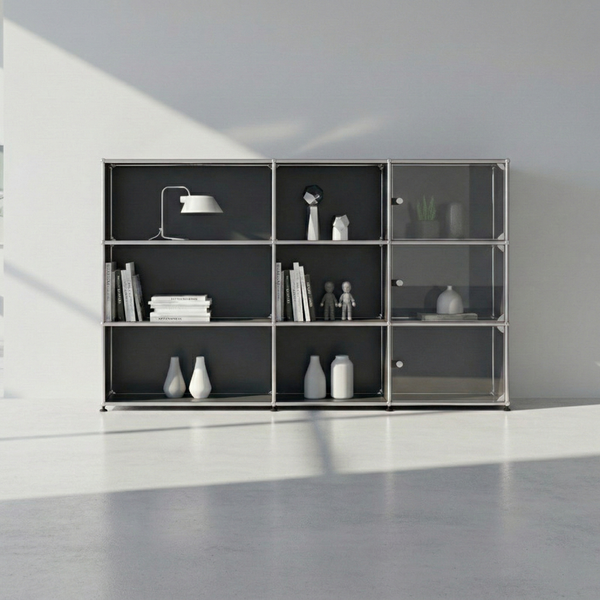 Highboard USM avec vitrine #3674