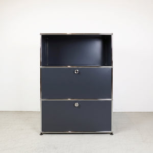 USM Haller Regal #1173 1x3 mit Ausziehtüre und Klapptüre