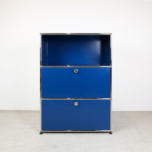 USM Haller Regal #1173 1x3 mit Ausziehtüre und Klapptüre