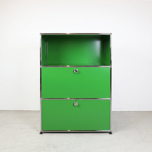 USM Haller Regal #1173 1x3 mit Ausziehtüre und Klapptüre