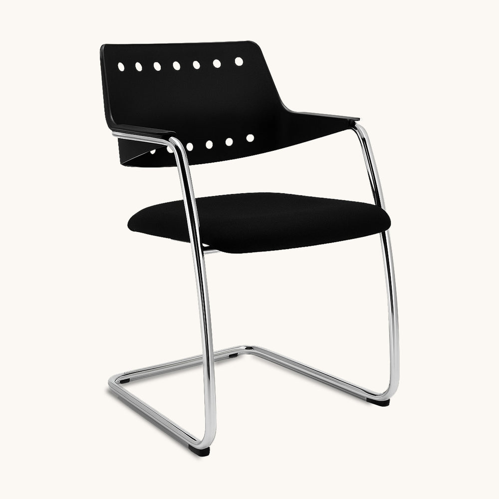 Girsberger 3300 Freischwinger mit Armlehnen Stuhl