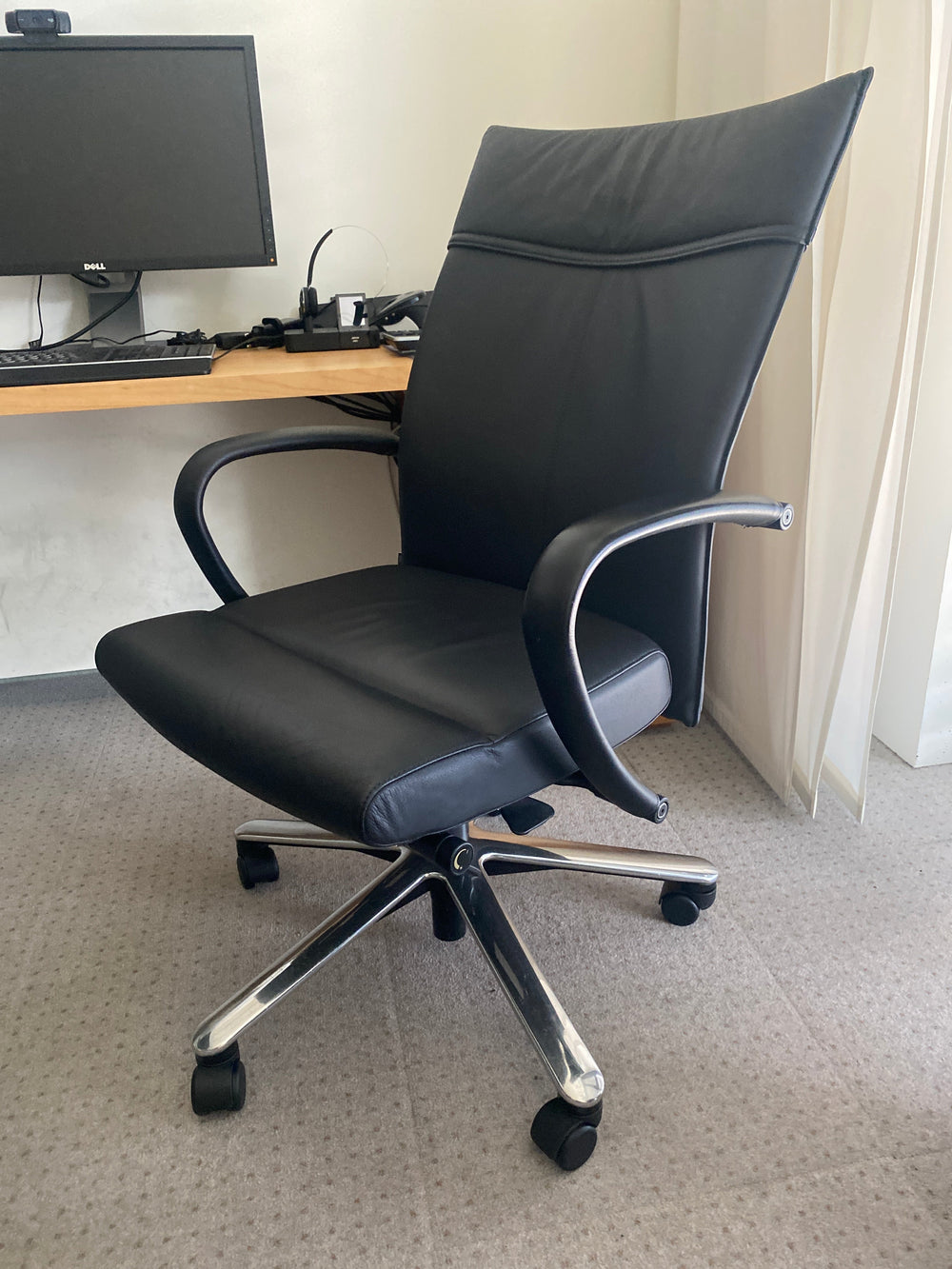 Klöber Ciello Bürodrehstuhl Leder in Top Zustand