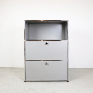 USM Haller Regal #1173 1x3 mit Ausziehtüre und Klapptüre