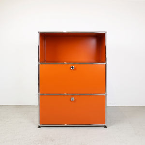 USM Haller Regal #1173 1x3 mit Ausziehtüre und Klapptüre