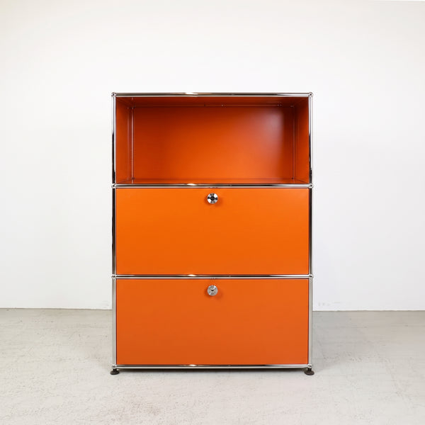 USM Haller Regal #1173 1x3 mit Ausziehtüre und Klapptüre