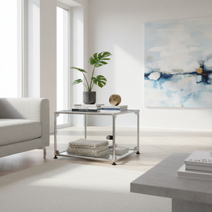 Table basse en verre USM Haller