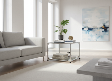 USM Haller Glas Couchtisch